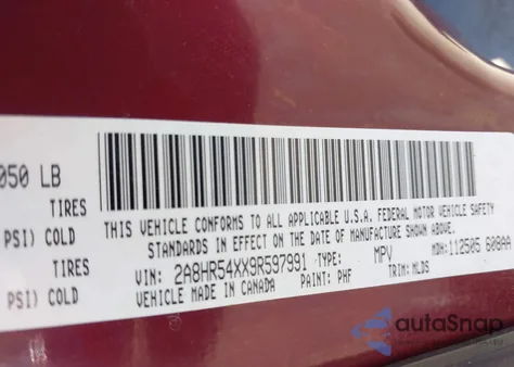 2009 Chrysler Town & Country Touring из США, поврежденный, VIN 2A8HR54XX9R597991